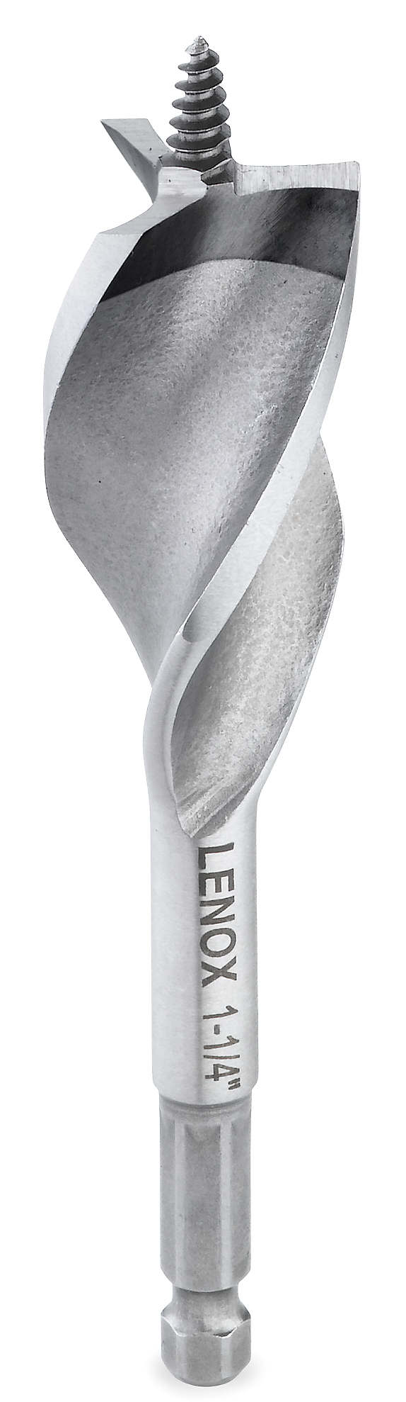 Lenox® 1095206A2016 Utility Wood Drill Bit, 1-1/4 in Dia, 6 in OAL, 3/8 in Shank