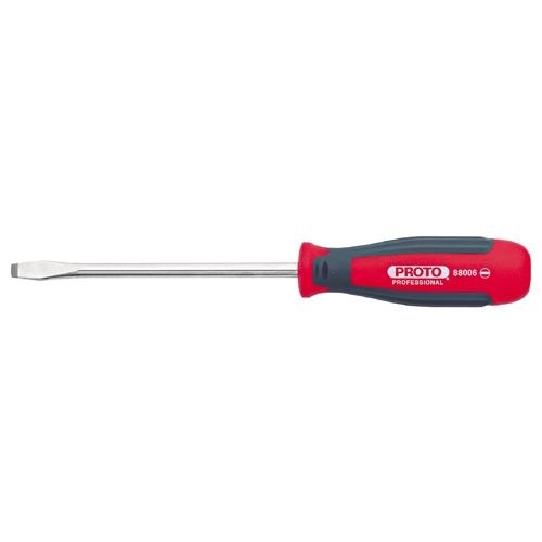 Proto® Super Proto® J88006 Standard Screwdriver, 5/16 in Keystone/Slotted Point, Alloy Steel Shank, 10-5/16 in OAL, Full Polished, ASME B107.15