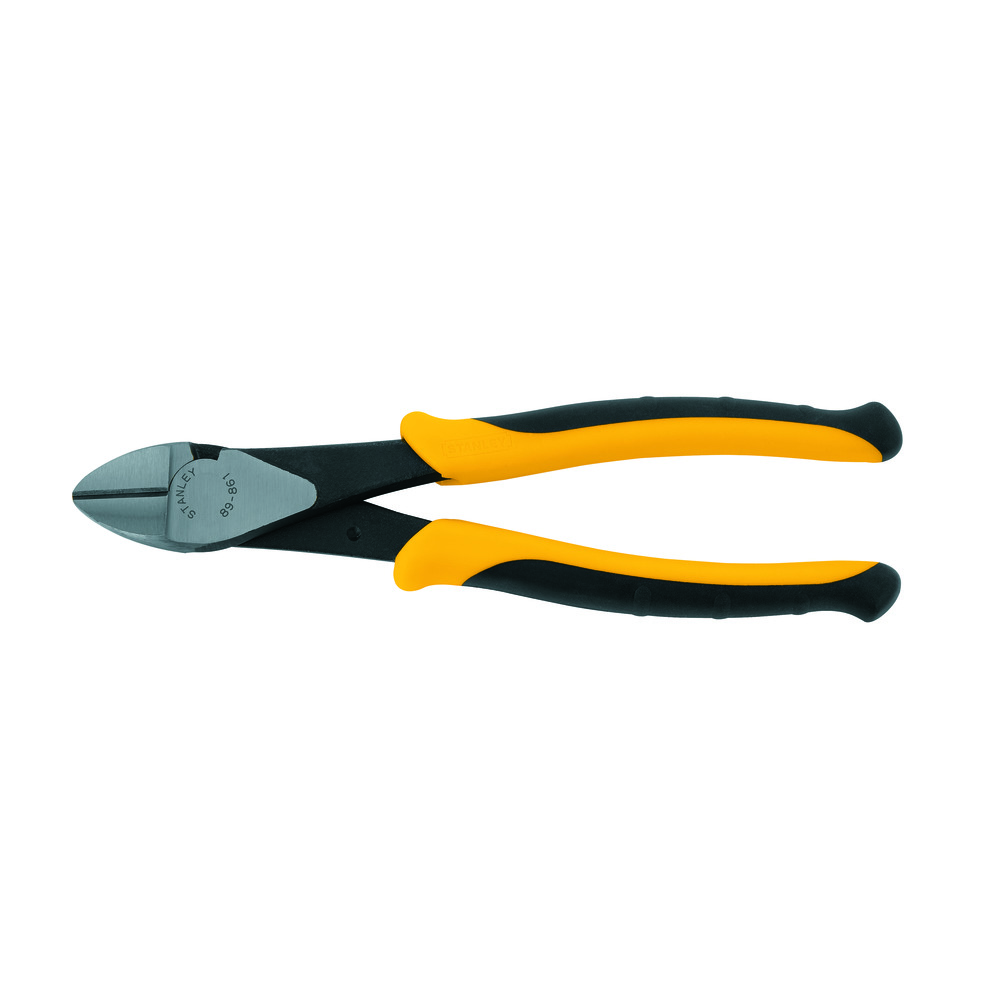 Stanley® MaxSteel™ 89-861 Diagonal Cutter Plier, 1 in, 1-1/16 in W Angled Forged Carbon Steel Jaw, 8 in OAL, Flush Cut