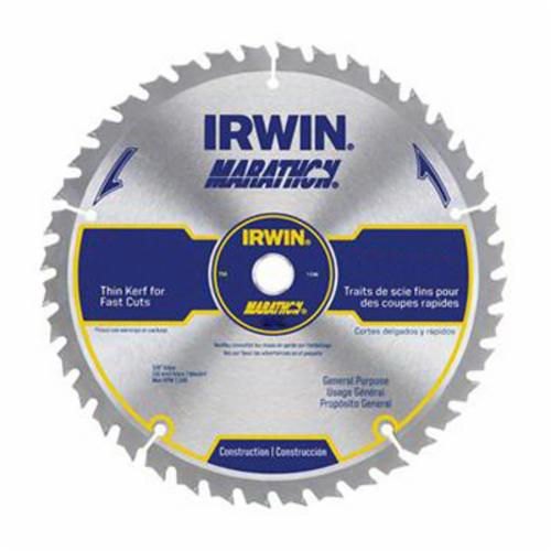Irwin® Marathon® 24070 Construction Series General Purpose Circular Saw Blade, 10 in Dia, 5/8 in Arbor, 40 Teeth