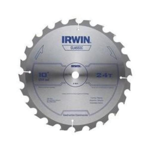 Irwin® 15070 Combination Circular Saw Blade, 10 in Dia x 0.071 in THK, 5/8 in Arbor, Steel Blade, 24 Teeth