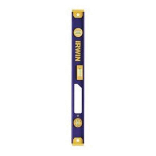 Irwin® 1800988 1000 Non-Magnetic Standard I-Beam Level, 18 in L, 3 Vials, Aluminum, (1) Level/(2) Plumb Vial Position, 0.058 deg Accuracy