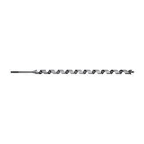 Irwin® 1826647 Pole Auger Bit, 15/16 in Dia, 29 in OAL, 24 in L Hollow Center/Spiral/Wide Flute, 7/16 in Shank