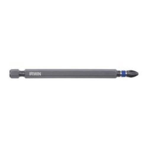 Irwin® 1837440 Impact Performance Series™ Heavy Duty Impact Power Bit, NO 1 Phillips® Point, 4 in OAL, 1/4 in, Cold Forged High Grade Steel