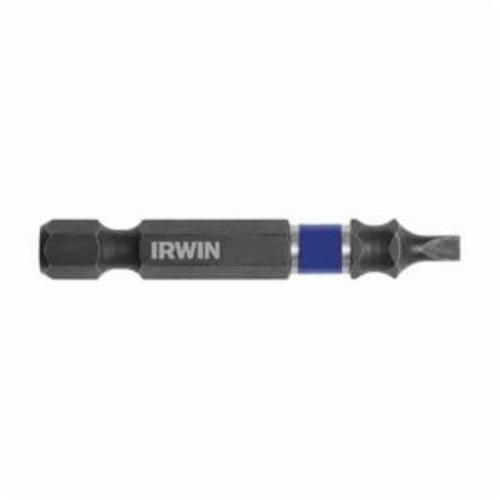 Irwin® Impact Performance Series™ 1899698 Heavy Duty Impact Power Bit, #3 to 4 Slotted Point, 2 in OAL, 1/4 in, Cold Forged High Grade Steel