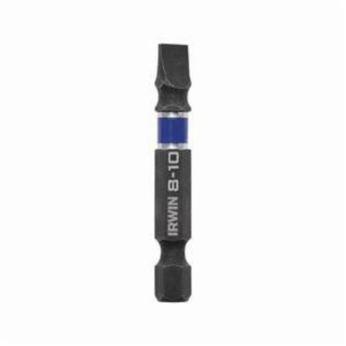 Irwin® Impact Performance Series™ 1899864 Power Bit, #8 to 10 Slotted Point, 2 in OAL, 1/4 in, Cold Forged High Grade Steel