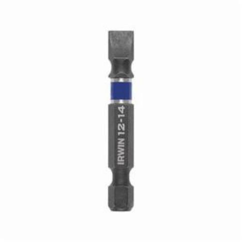 Irwin® Impact Performance Series™ 1899868 Power Bit, #12 to 14 Slotted Point, 2 in OAL, 1/4 in, Cold Forged High Grade Steel
