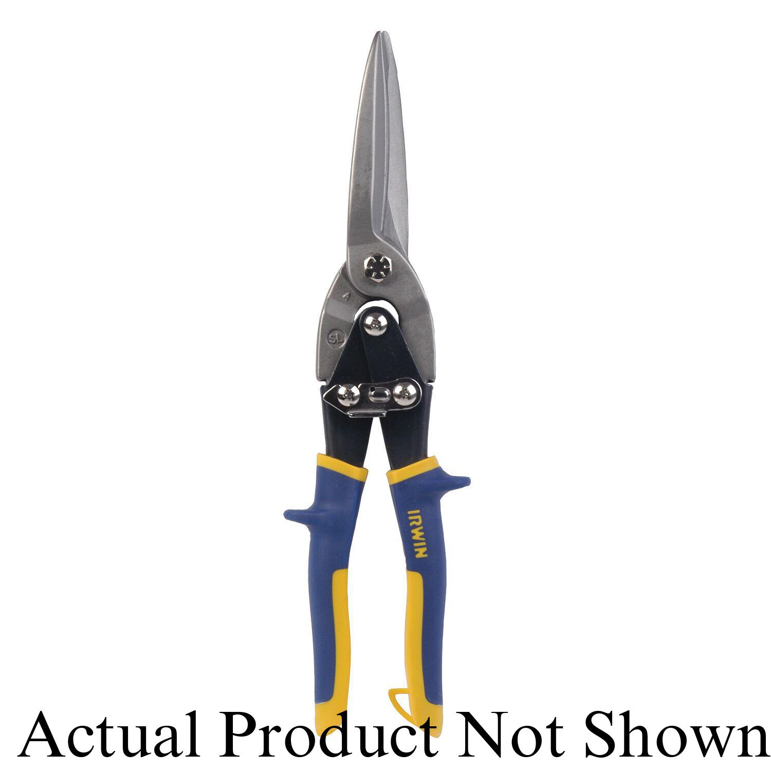 Irwin® 21304ZR Extra Cut Multi-Purpose Snip, 24 ga Cold Rolled Steel/36 ga Stainless Steel Cutting, 3-1/8 in L of Cut, Utility Snip, Pro-Touch™ Textured Grip