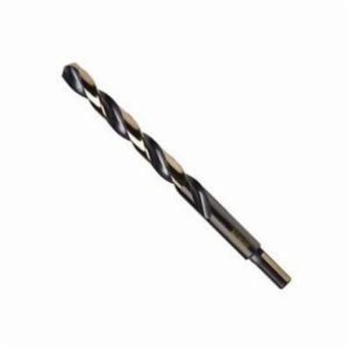Irwin® 3019132B Jobber Length Reduced Shank Drill Bit, 1/2 in Drill - Fraction, 0.5 in Drill - Decimal Inch, 3/8 in Shank, HSS