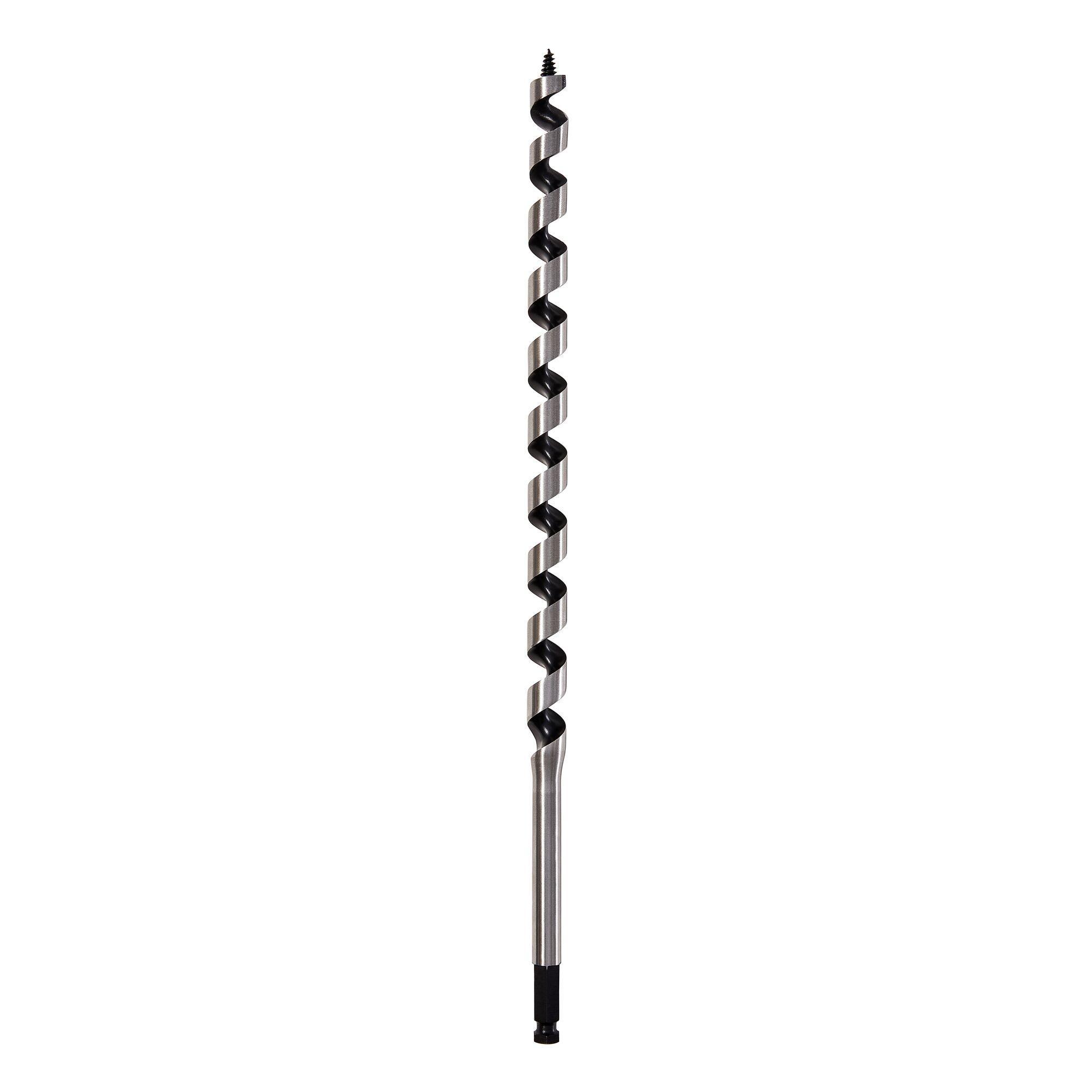 Irwin® WeldTec™ 3043009 Ship Auger Bit, 3/4 in Dia, 17 in OAL, 12 in L Hollow Center/Spiral/Wide Flute, 7/16 in Shank