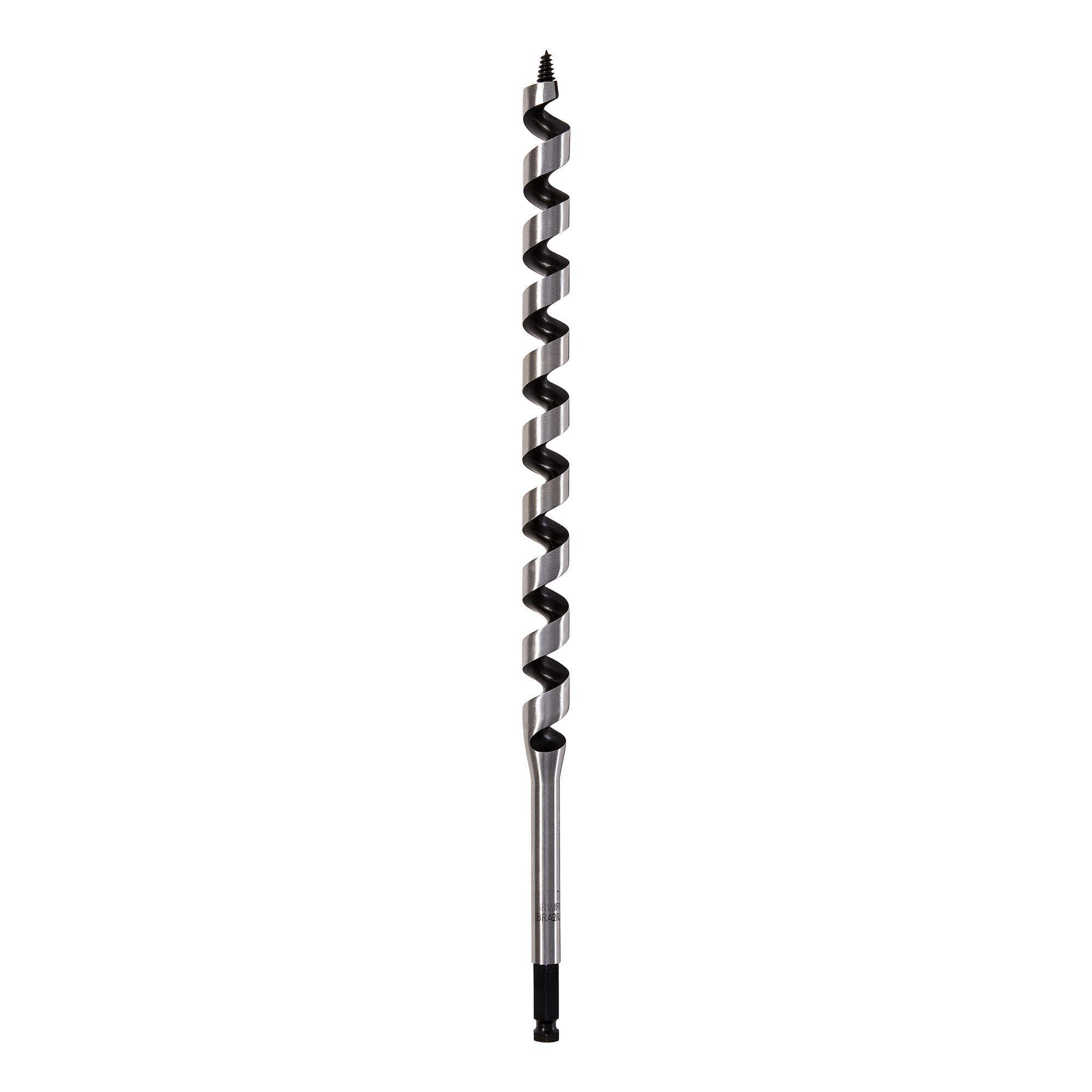 Irwin® WeldTec™ 3043011 Ship Auger Bit, 7/8 in Dia, 17 in OAL, 12 in L Hollow Center/Spiral/Wide Flute, 7/16 in Shank