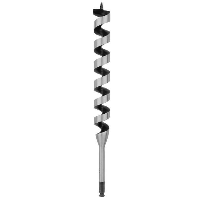 Irwin® WeldTec™ 3043016 Ship Auger Bit, 1-1/2 in Dia, 17 in OAL, 12 in L Hollow Center/Spiral/Wide Flute, 7/16 in Shank