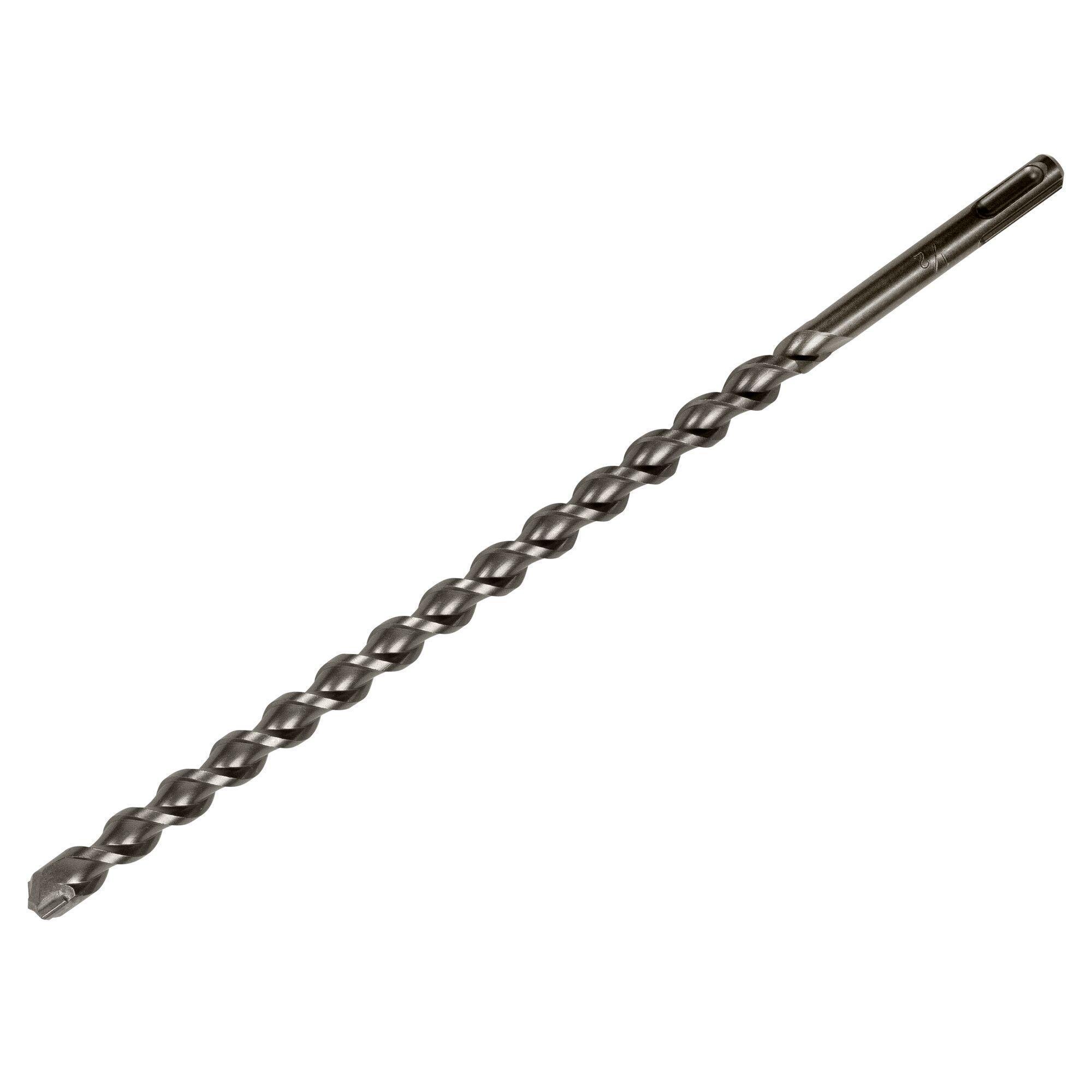 Irwin® 322033 SpeedHammer™ Plus 2-Cutter Hammer Drill Bit, 1/2 in Drill Bit, 1/2 in SDS-Plus®/Straight Shank, 10 in D Cutting, Carbide Cutting Edge, 12 in OAL