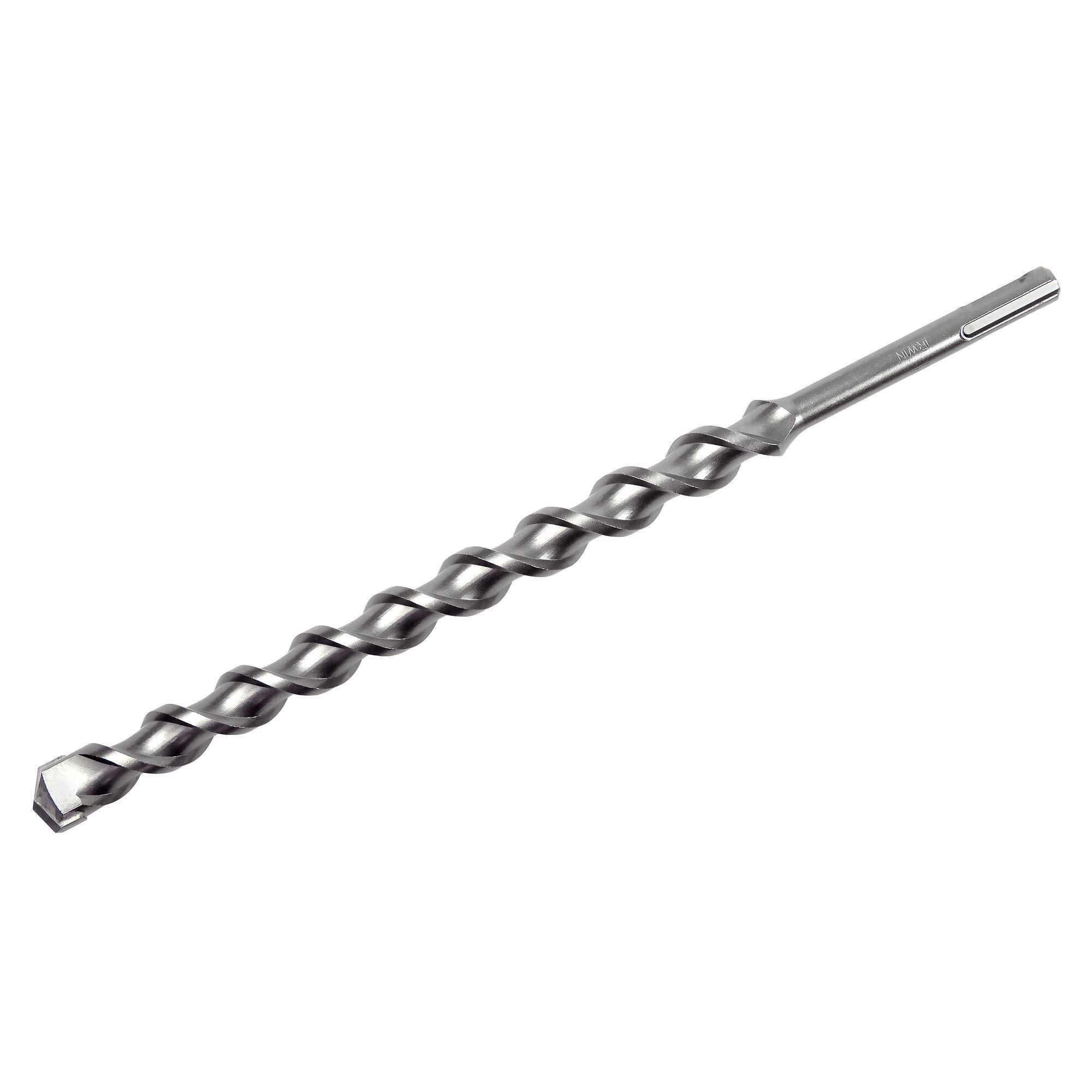 Irwin® 322048 SpeedHammer™ Plus 2-Cutter Hammer Drill Bit, 3/4 in Drill Bit, 3/4 in SDS-Plus®/Straight Shank, 10 in D Cutting, Carbide Cutting Edge, 12 in OAL