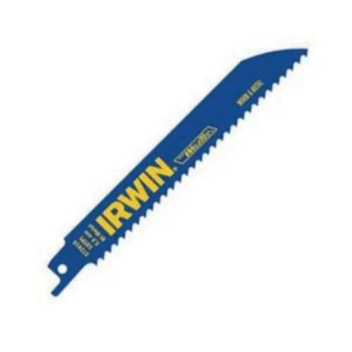 Irwin® 372606B Linear Edge Reciprocating Saw Blade, 6 in L, 6, Bi-Metal Body