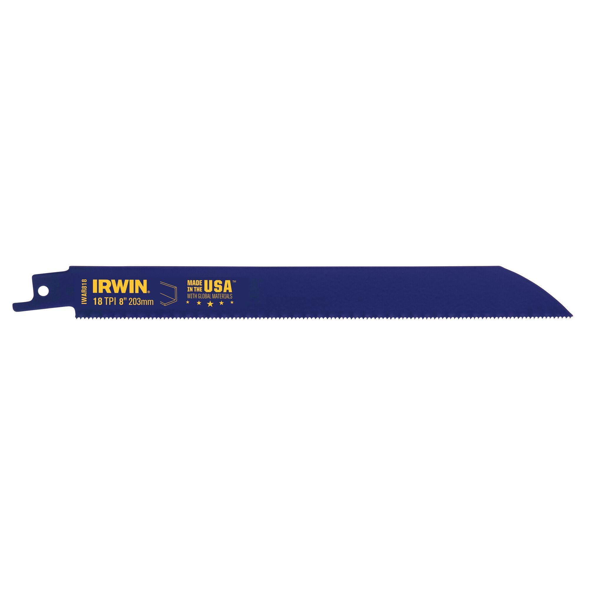 Irwin® WeldTec™ 372424P5 Linear Edge Reciprocating Saw Blade, 4 in L, 24, Bi-Metal Body