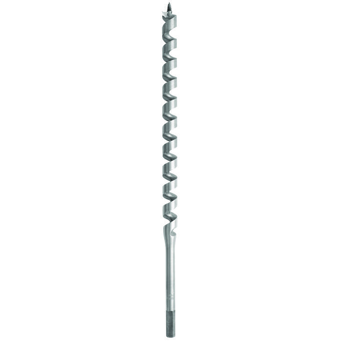 Irwin® 46813 412H Extra Long Length Power Pole Auger Bit, 13/16 in Dia, 17 in OAL, 12 in L Hollow Center/Spiral Flute, 5/8 in Shank