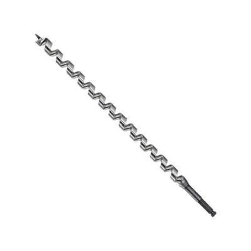 Irwin® 47911 41H18 Extra Long Length Pole Auger Bit, 11/16 in Dia, 18 in OAL, 15 in L Hollow Center/Spiral Flute, 7/16 in Shank