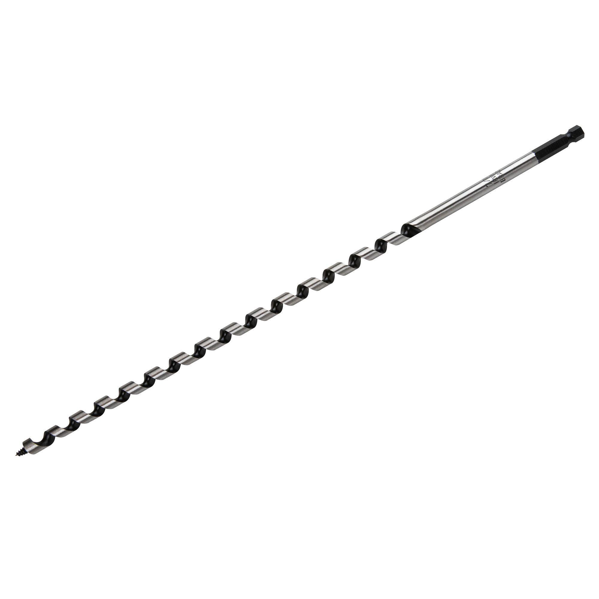 Irwin® WeldTec™ 4935570 Ship Auger Bit, 7/16 in Dia, 17 in OAL, 12 in L Hollow Center/Spiral/Wide Flute, 3/8 in Shank