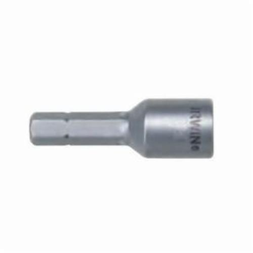 Irwin® 94112ZR Magnetic Insert Nutsetter, Imperial, 1/4 in Hex Point, Hex Shank, 1-1/2 in OAL, Steel