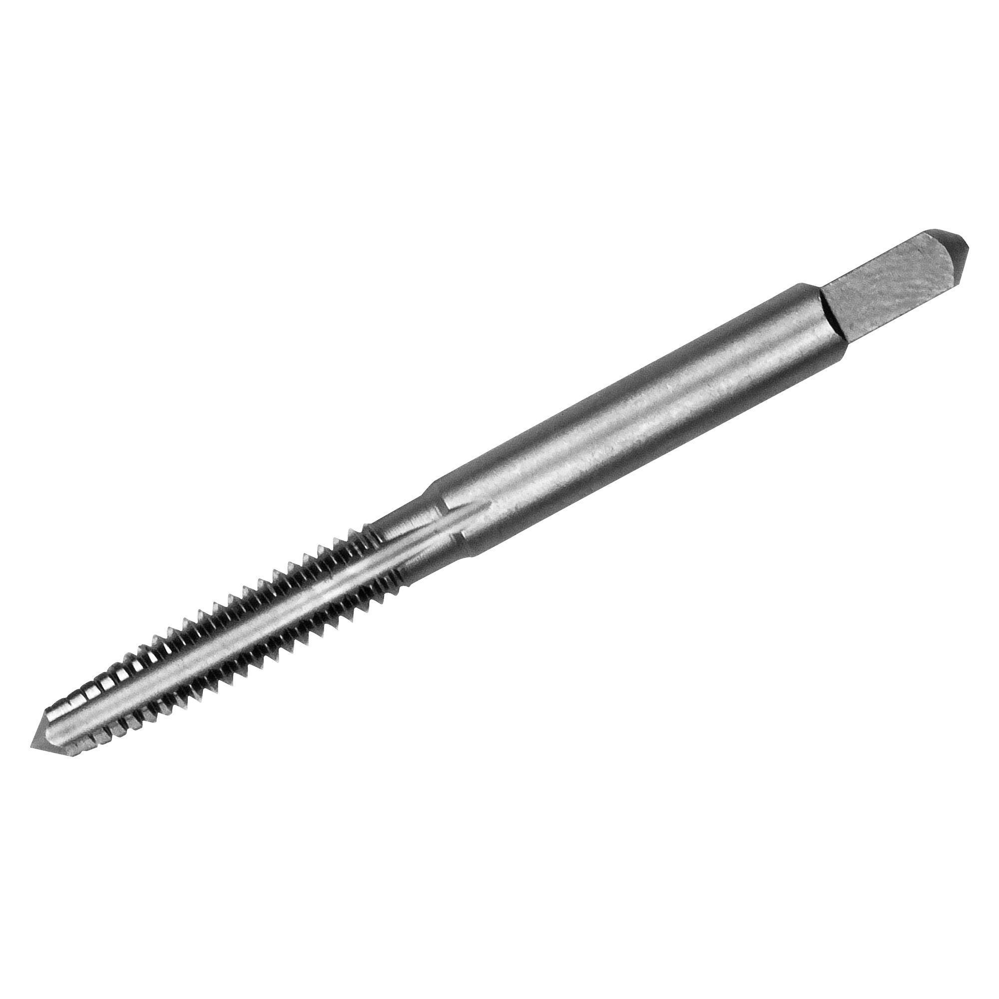 Irwin® Hanson® 1032ZR General Purpose Straight Flute Tap, Right Hand Cutting, #12-24 Thread, Tapered Chamfer, (4) Flutes, High Carbon Steel