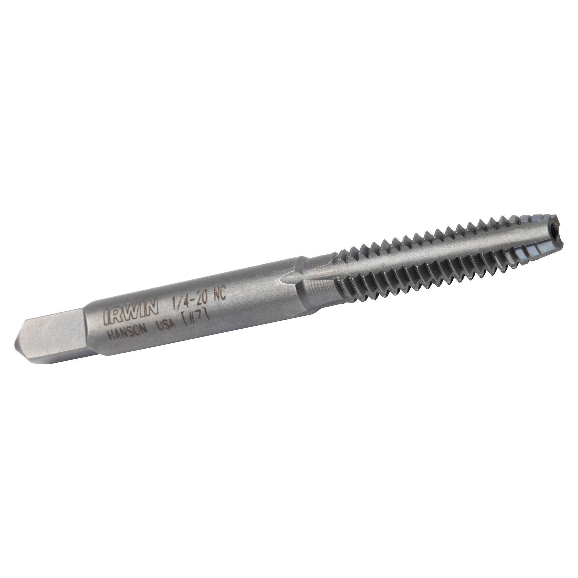 Irwin® Hanson® 8158ZR General Purpose Straight Flute Tap, Right Hand Cutting, 3/4-10 Thread, Plug Chamfer, (4) Flutes, High Carbon Steel