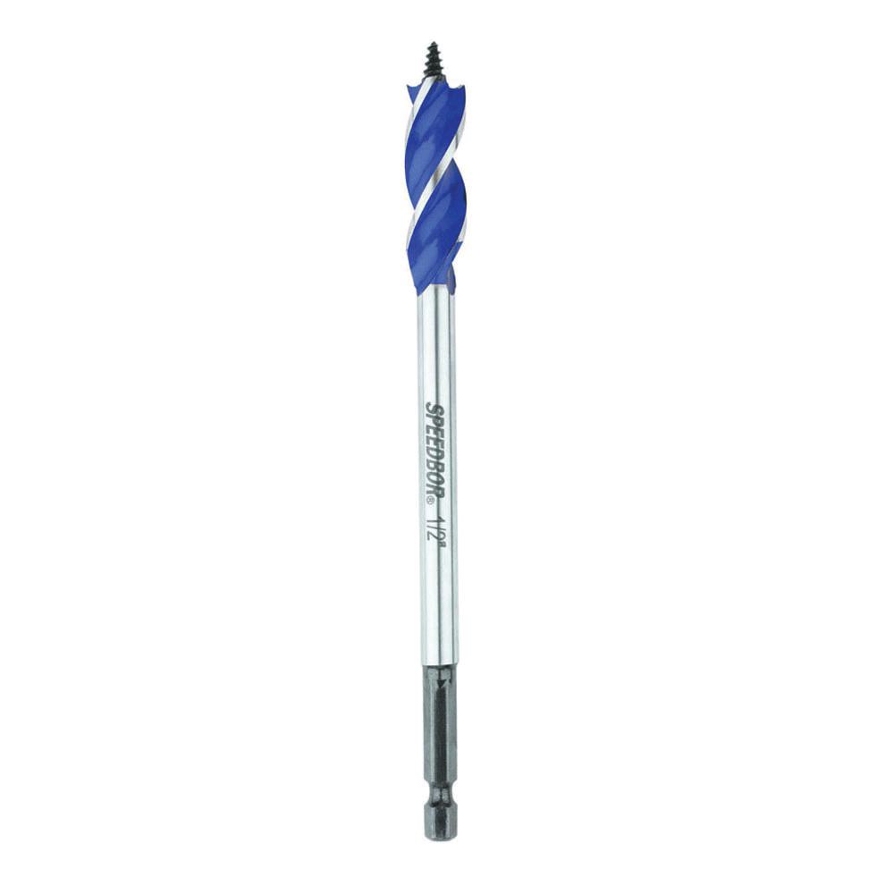 Irwin® Speedbor® 3041004B MAX SPEED™ Standard Length Spade Bit, 3/4 in Dia, 6 in OAL, 2-3/8 in L, 1/4 in Shank