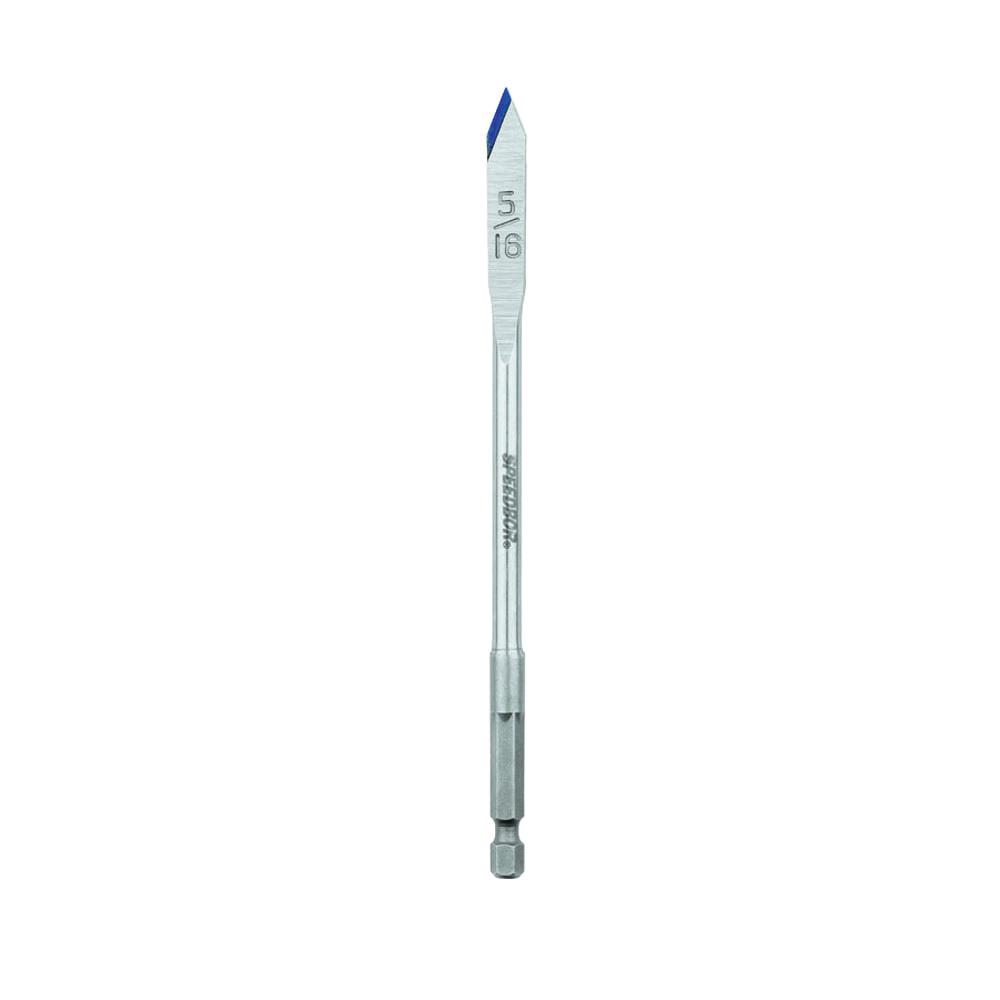 Irwin® Speedbor® 88805 2000 Standard Length Spade Bit, 5/16 in Dia, 6 in OAL, 5 in L Flute Flat Flute, 1/4 in Shank