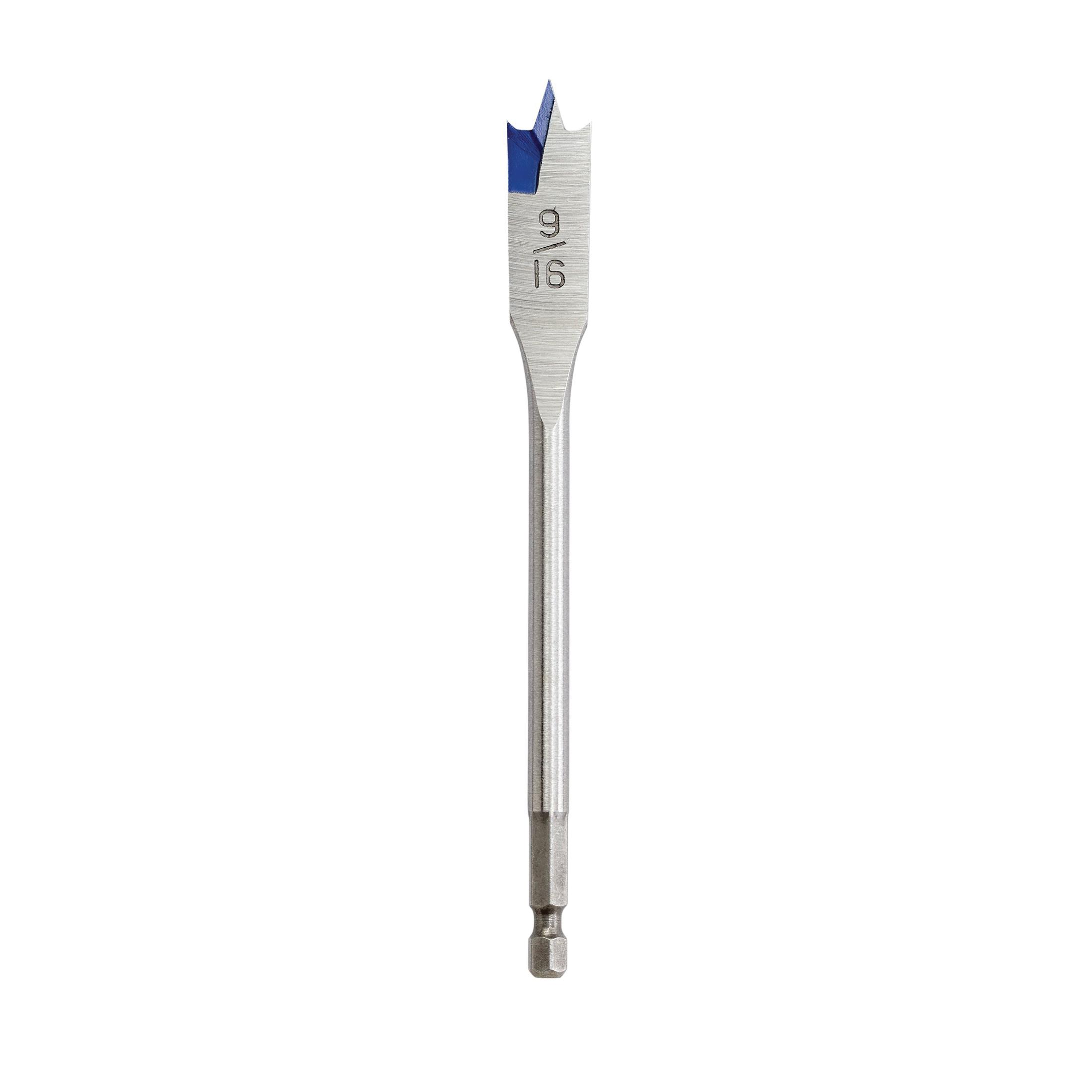 Irwin® Speedbor® 88809 2000 Standard Length Spade Bit, 9/16 in Dia, 6 in OAL, 5 in L Flute Flat Flute, 1/4 in Shank