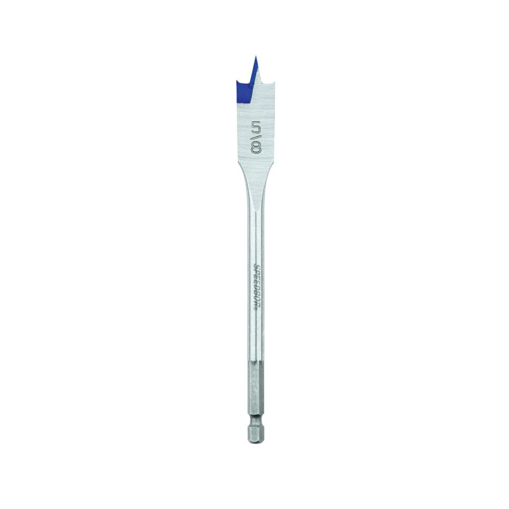 Irwin® Speedbor® 88810 2000 Standard Length Spade Bit, 5/8 in Dia, 6 in OAL, 5 in L Flute Flat Flute, 1/4 in Shank