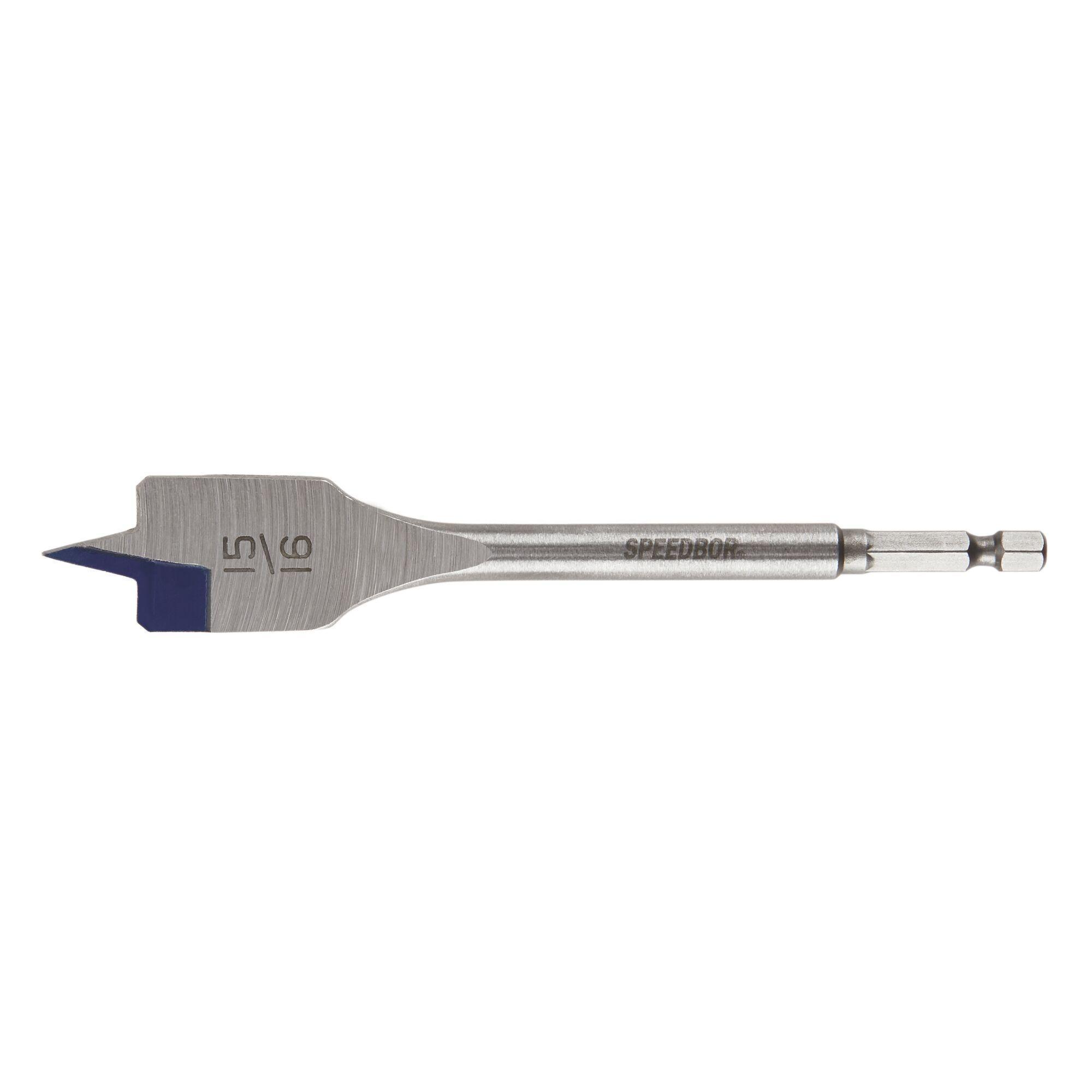 Irwin® Speedbor® 88815 2000 Standard Length Spade Bit, 15/16 in Dia, 6 in OAL, 5 in L Flute Flat Flute, 1/4 in Shank