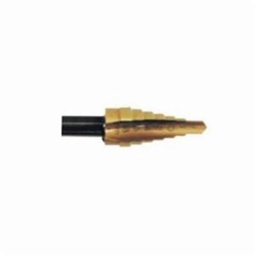 Irwin® Unibit® 16105 Step Drill Bit, 5 mm Dia Min Hole, 35 mm Dia Max Hole, 13 Steps, 13 Hole Sizes, 7/16 in Shank