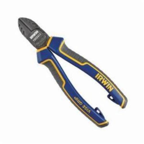 Irwin® Vise-Grip® 1902411 High Leverage Tether-Ready Diagonal Cutter Plier, 2 mm, 7/8 in L x 7/8 in W x 13/32 in THK Oval Steel Jaw, 6 in OAL, Flush Cut