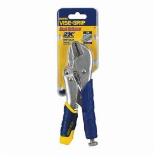 Irwin® Vise-Grip® Fast Release™ 3T 7R® 1-Handed Lever Locking Plier, 1-5/16 in, 1-3/16 in L x 3/8 in W x 5/16 in THK Straight Heat Treated Alloy Steel Jaw