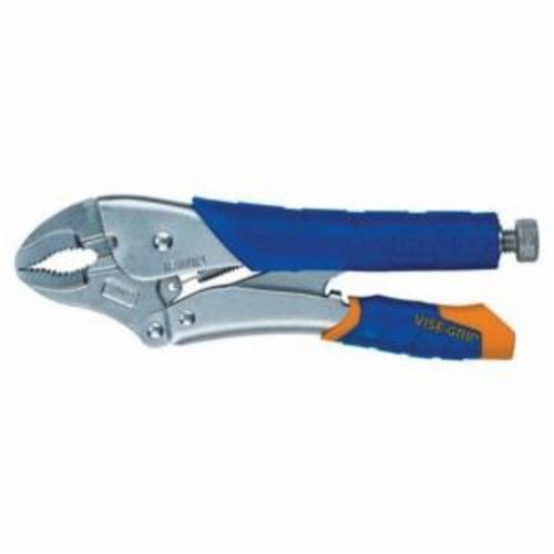 Irwin® Vise-Grip® Fast Release™ 9T 5WR® 1-Handed Lever Locking Plier, 1-1/8 in Nominal, Screw Locking, 7/8 in L x 3/8 in W x 1/4 in THK Heat Treated Alloy Steel Curved Jaw, Serrated Jaw Surface, 5 in OAL