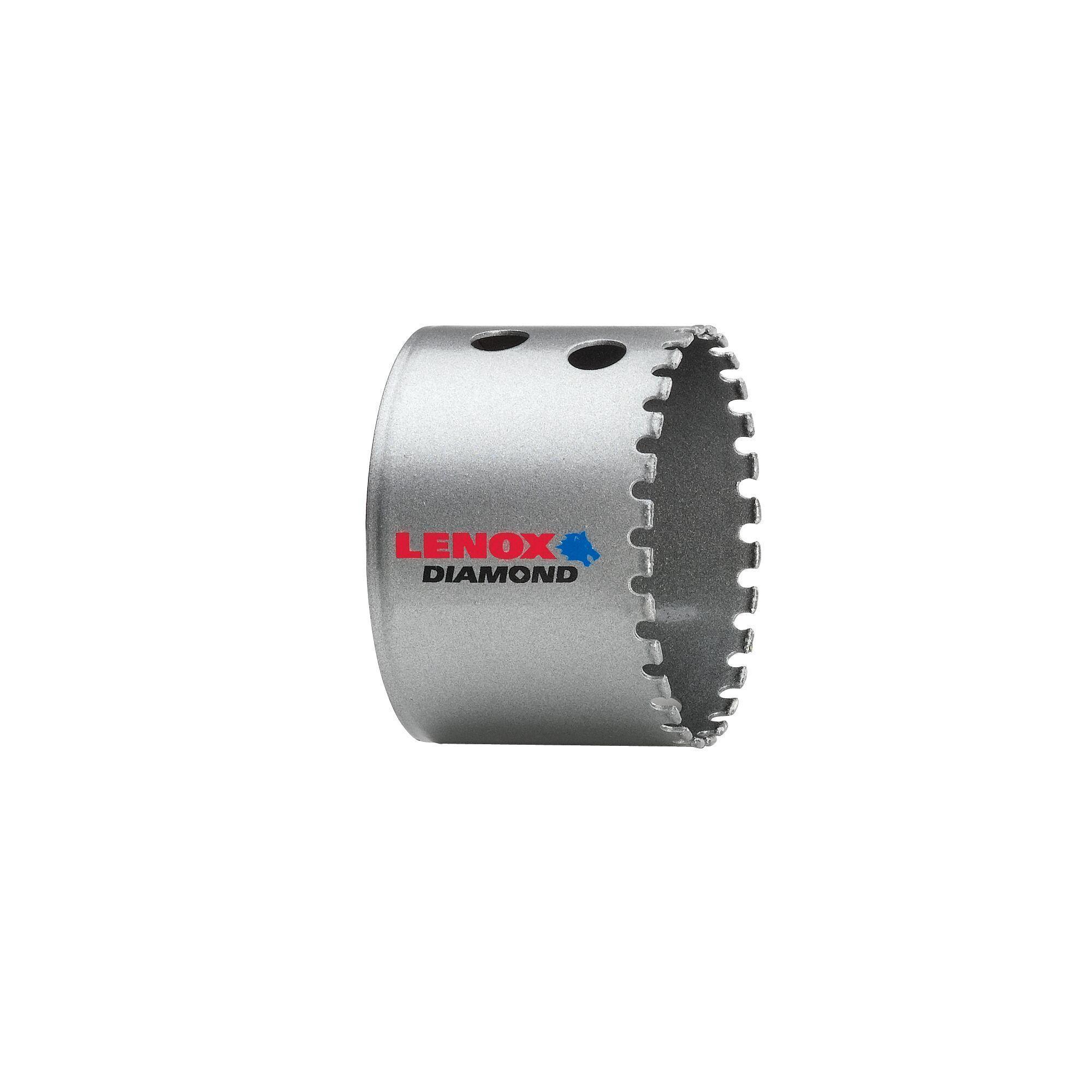 Lenox® Diamond™ 1212040DGHS Hole Saw, 2-1/2 in Dia, 1-5/8 in D Cutting, Brazed Diamond Cutting Edge
