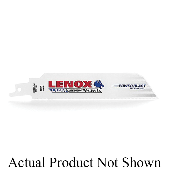 Lenox® Laser® 20196B6108R Reciprocating Saw Blade, 6 in L x 1 in W, 8, Bi-Metal Body