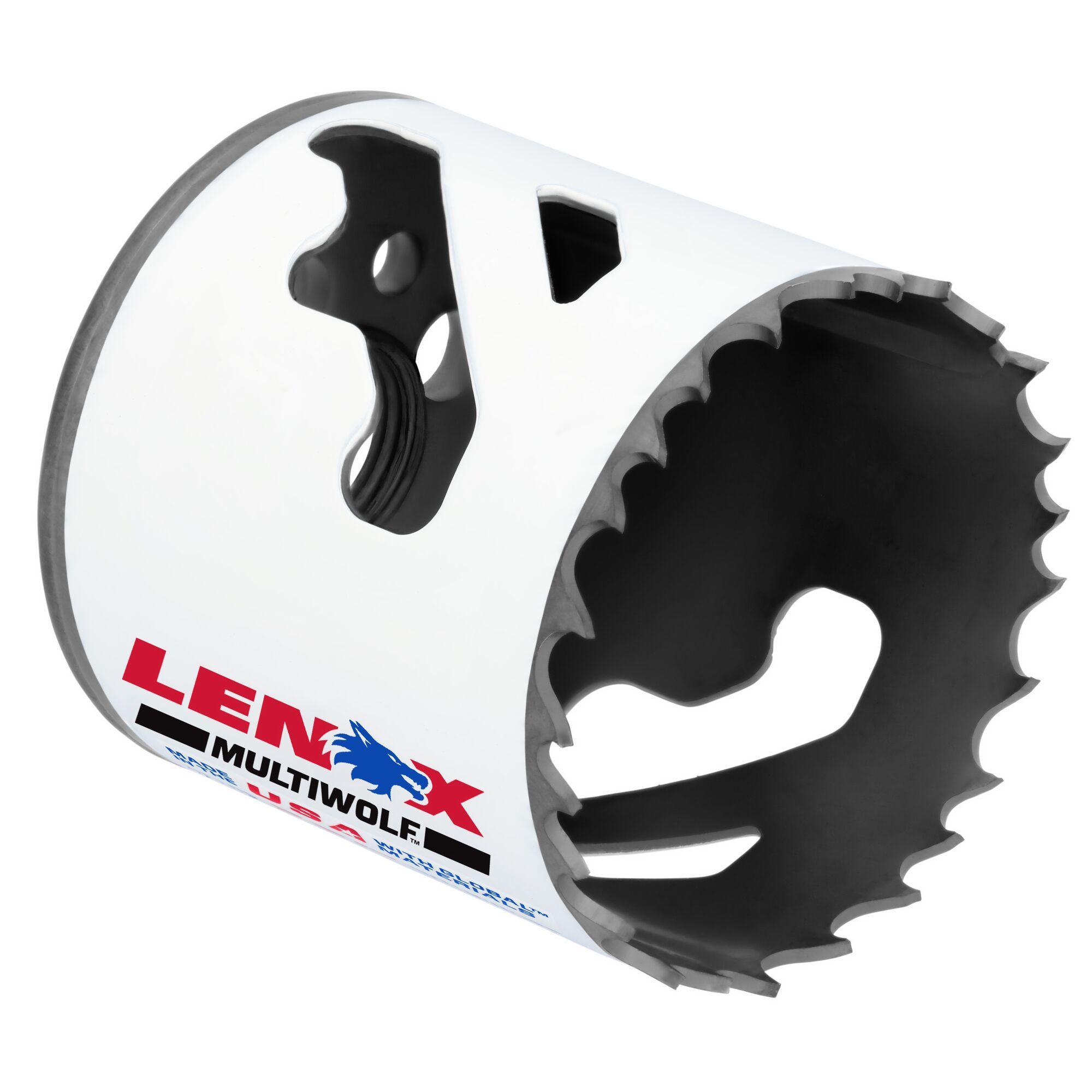 Lenox® SPEED SLOT® 3003333L Hole Saw With T2 Technology With T2 Technology, 2-1/16 in Dia, 1-7/8 in D Cutting, Bi-Metal Cutting Edge, 5/8 in Arbor