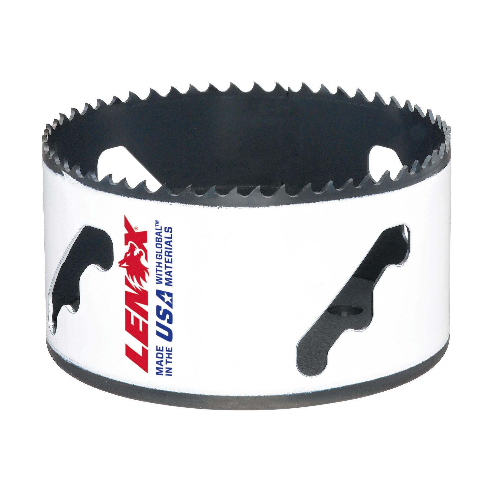 Lenox® SPEED SLOT® 3006060L Hole Saw With T2 Technology With T2 Technology, 3-3/4 in Dia, 1-7/8 in D Cutting, Bi-Metal Cutting Edge, 5/8 in Arbor