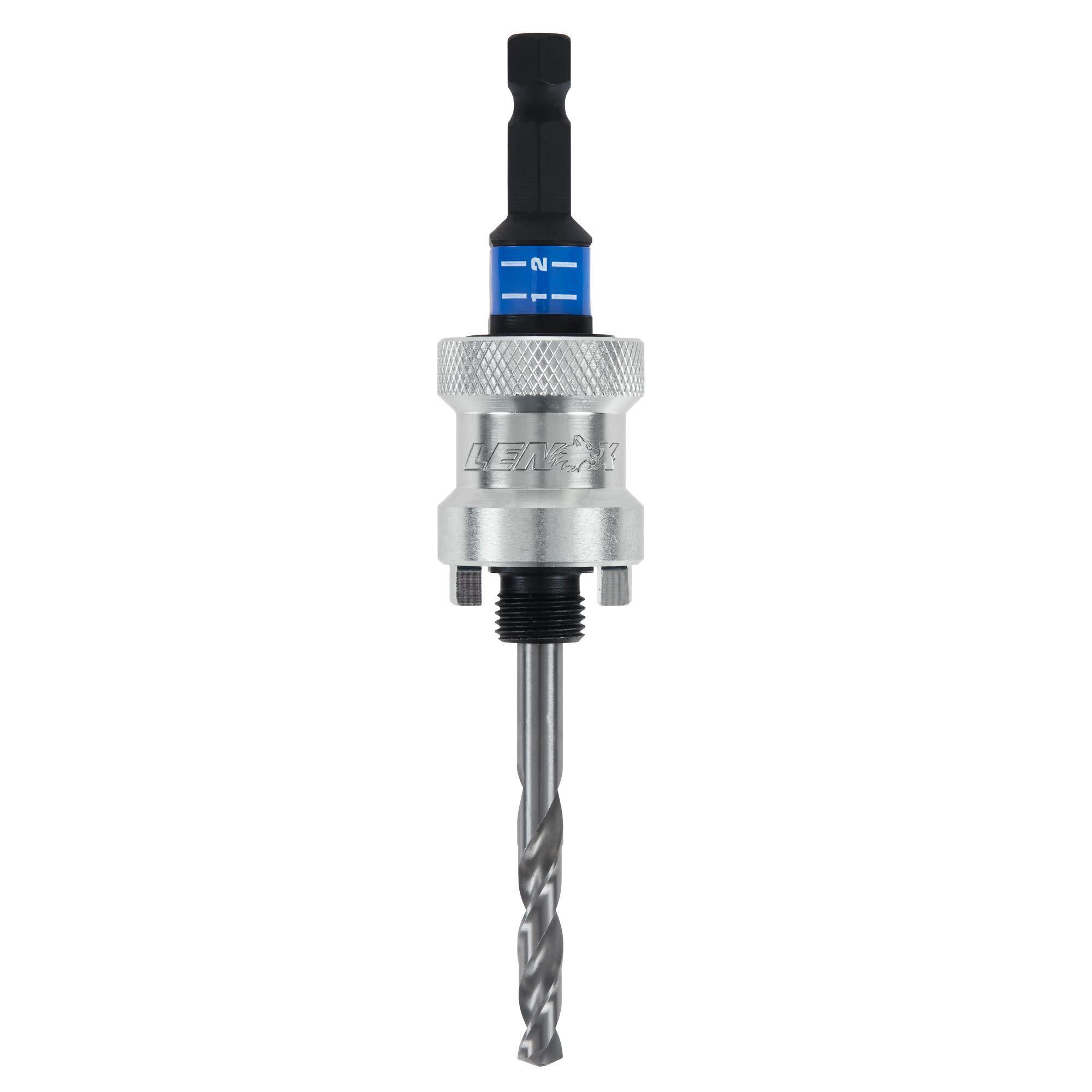 Lenox® LXAH9938PBM Quick-Change Hole Saw Arbor, 3/8 in Shank, Steel
