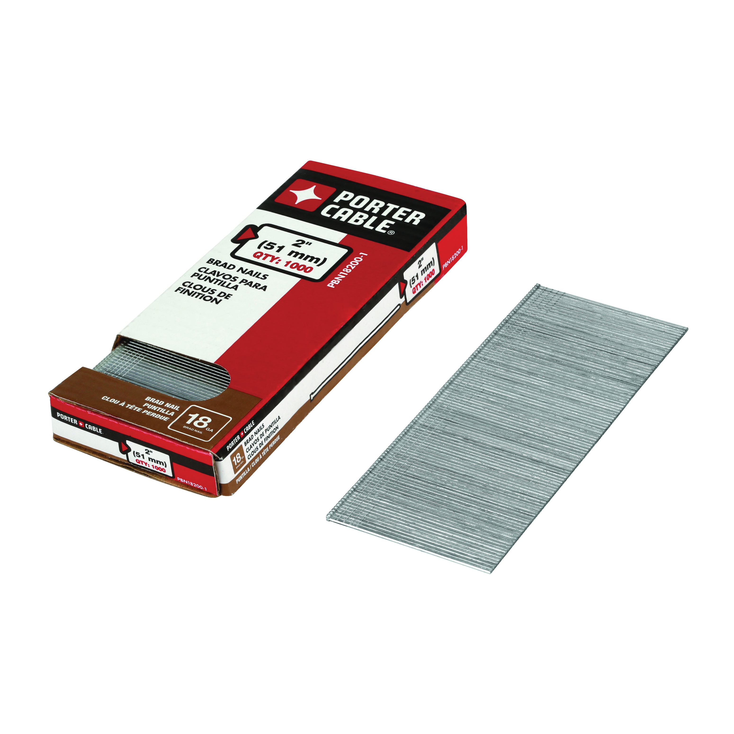 Porter-Cable® PBN18200-1 Finishing Nail, 2 in L, 18 ga, Galvanized, Steel