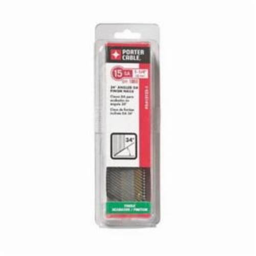 Porter-Cable® PDA15125 Angled Finishing Nail, 1-1/4 in L, 15 ga, Brite Basic, Steel