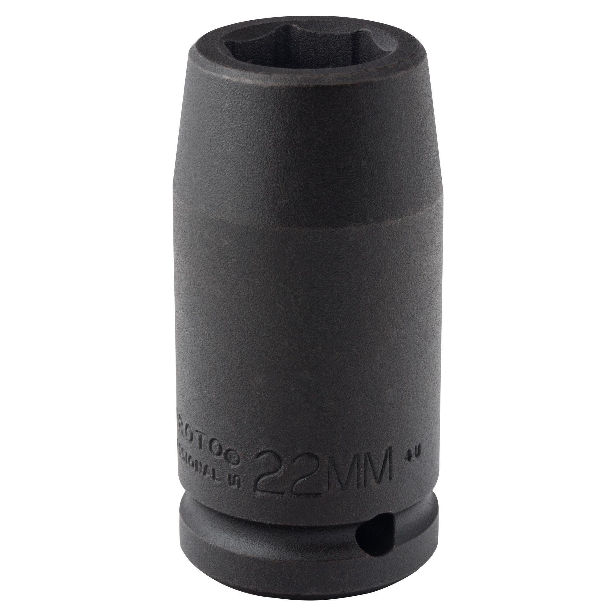 Proto® TorquePlus™ J07522ML Deep Length Socket, Metric, 3/4 in Square Drive, 22 mm