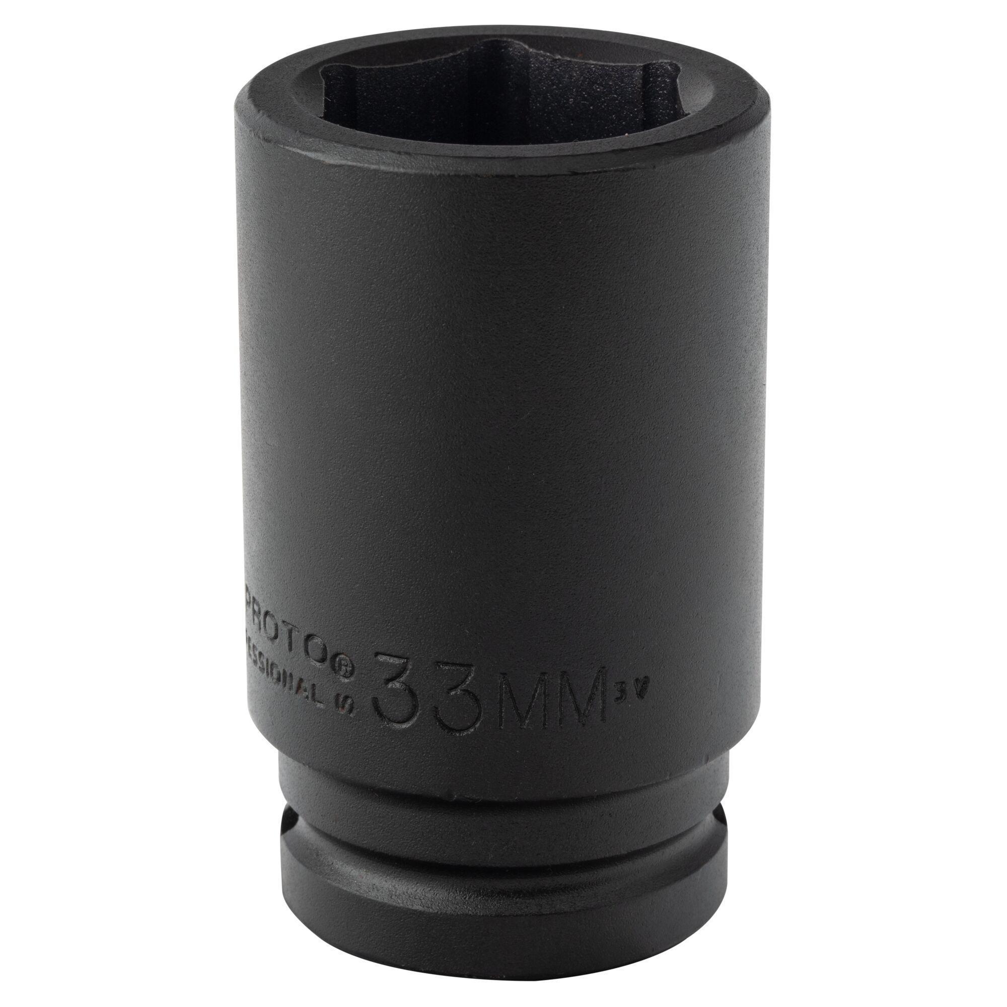 Proto® TorquePlus™ J07533ML Deep Length Socket, Metric, 3/4 in Square Drive, 33 mm