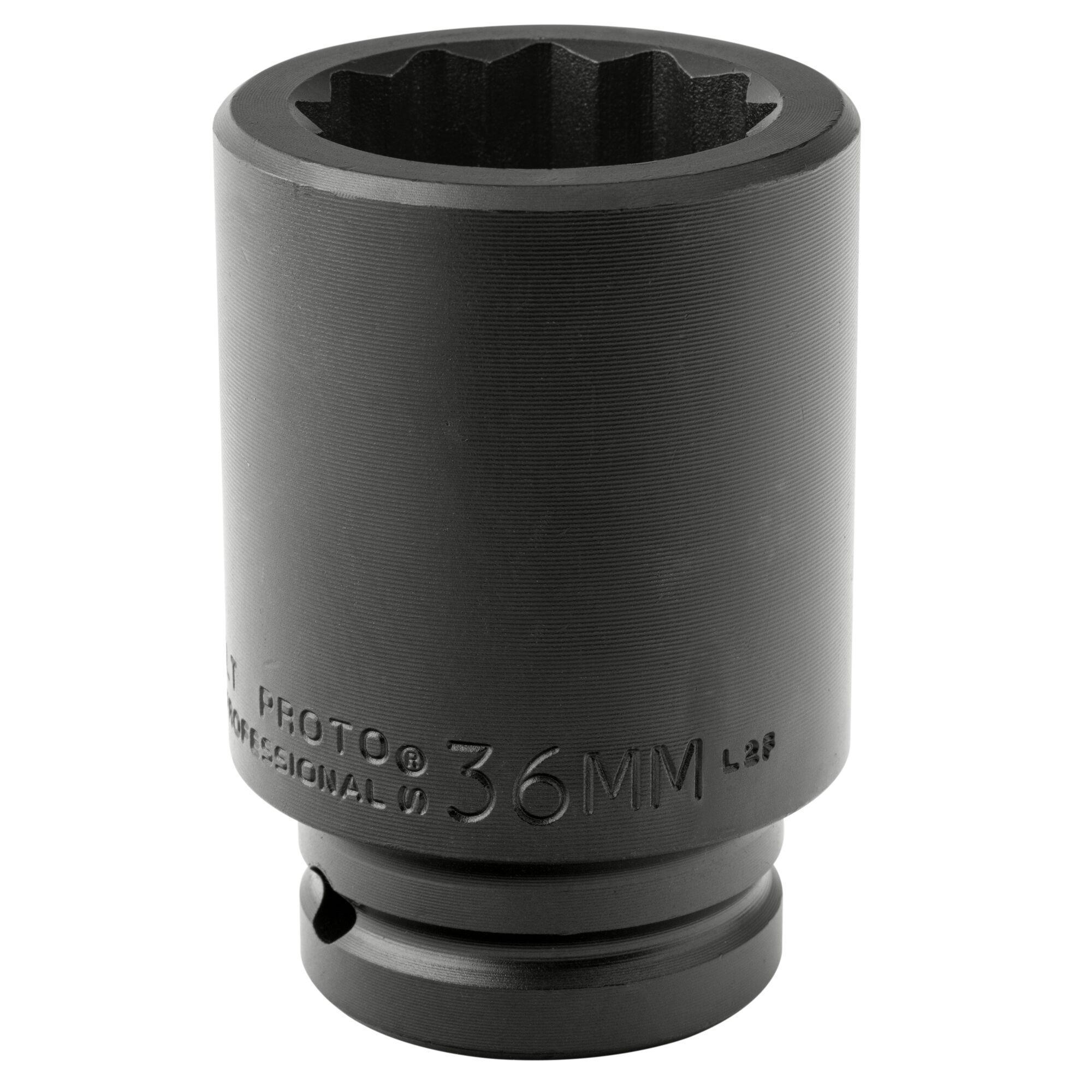 Proto® TorquePlus™ J07536MLT Deep Length Socket, 3/4 in Square Drive, 36 mm, 12 Points
