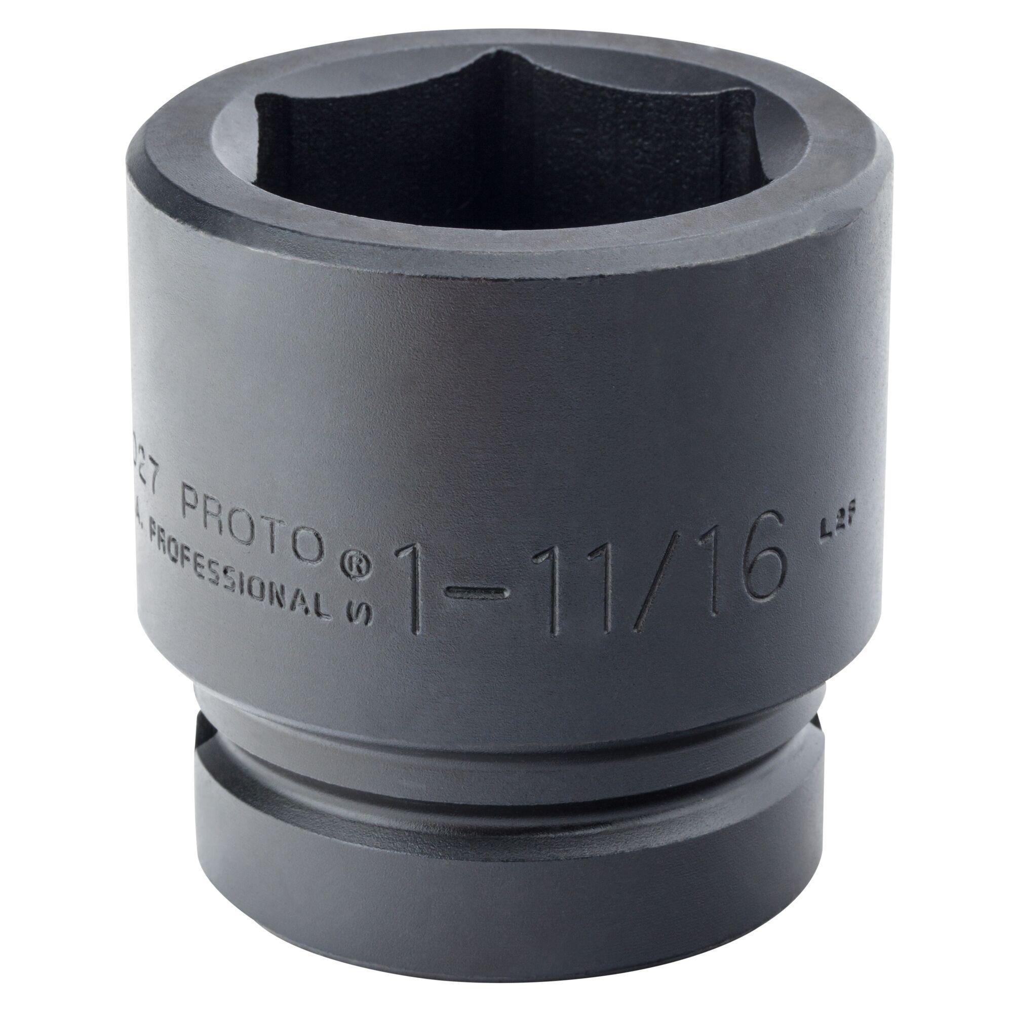 Proto® TorquePlus™ J10027 Standard Length Socket, Imperial, 1 in Square Drive, 1-11/16 in