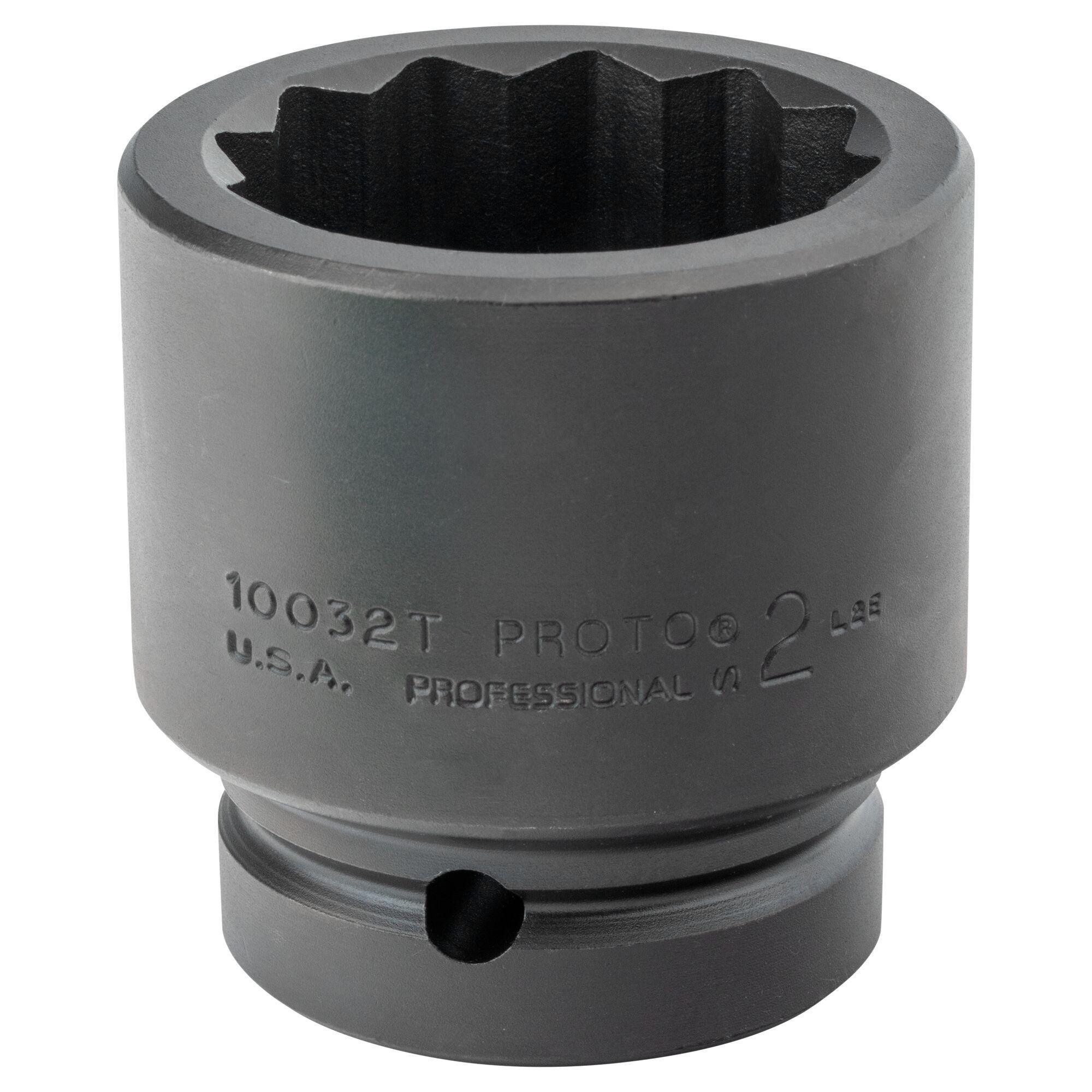 Proto® TorquePlus™ J10032T Standard Length Socket, 1 in Square Drive, 2 in, 12 Points