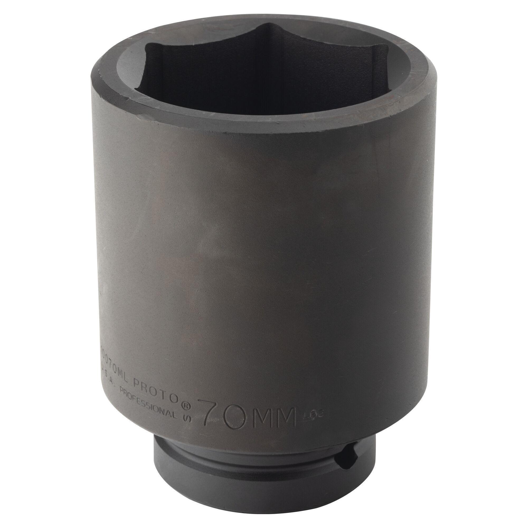 Proto® TorquePlus™ J10070ML Deep Length Socket, 1 in Square Drive, 70 mm, 6 Points