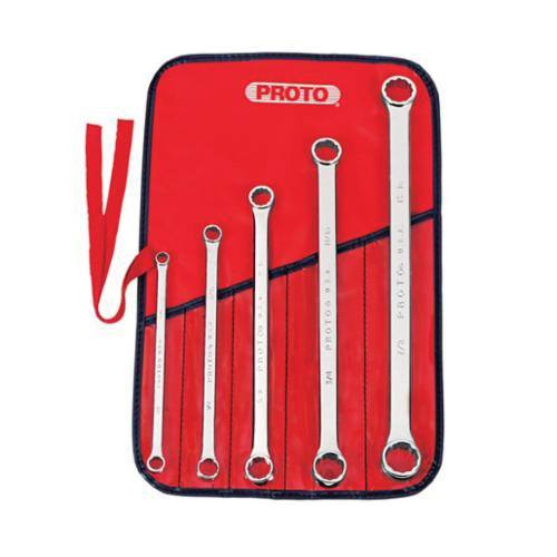 Proto® TorquePlus™ J1100G Box End Wrench Set, 5 Pieces, 5/16 x 3/8 to 13/16 x 7/8 in, Full Polished