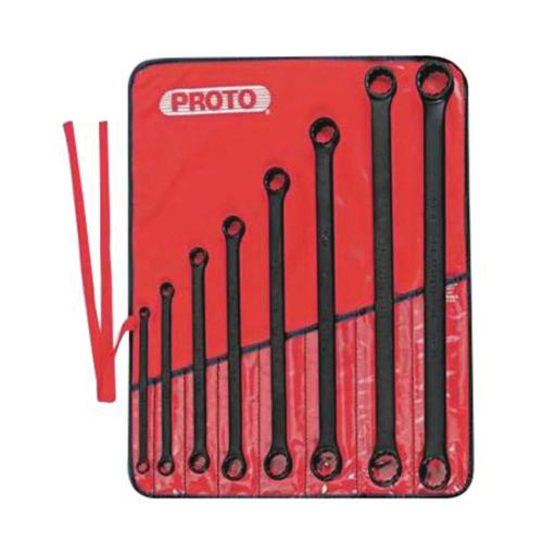 Proto® TorquePlus™ J1100MB Box End Wrench Set, 8 Pieces, 5/16 x 3/8 to 1-1/16 x 1-1/4 in, Black Oxide